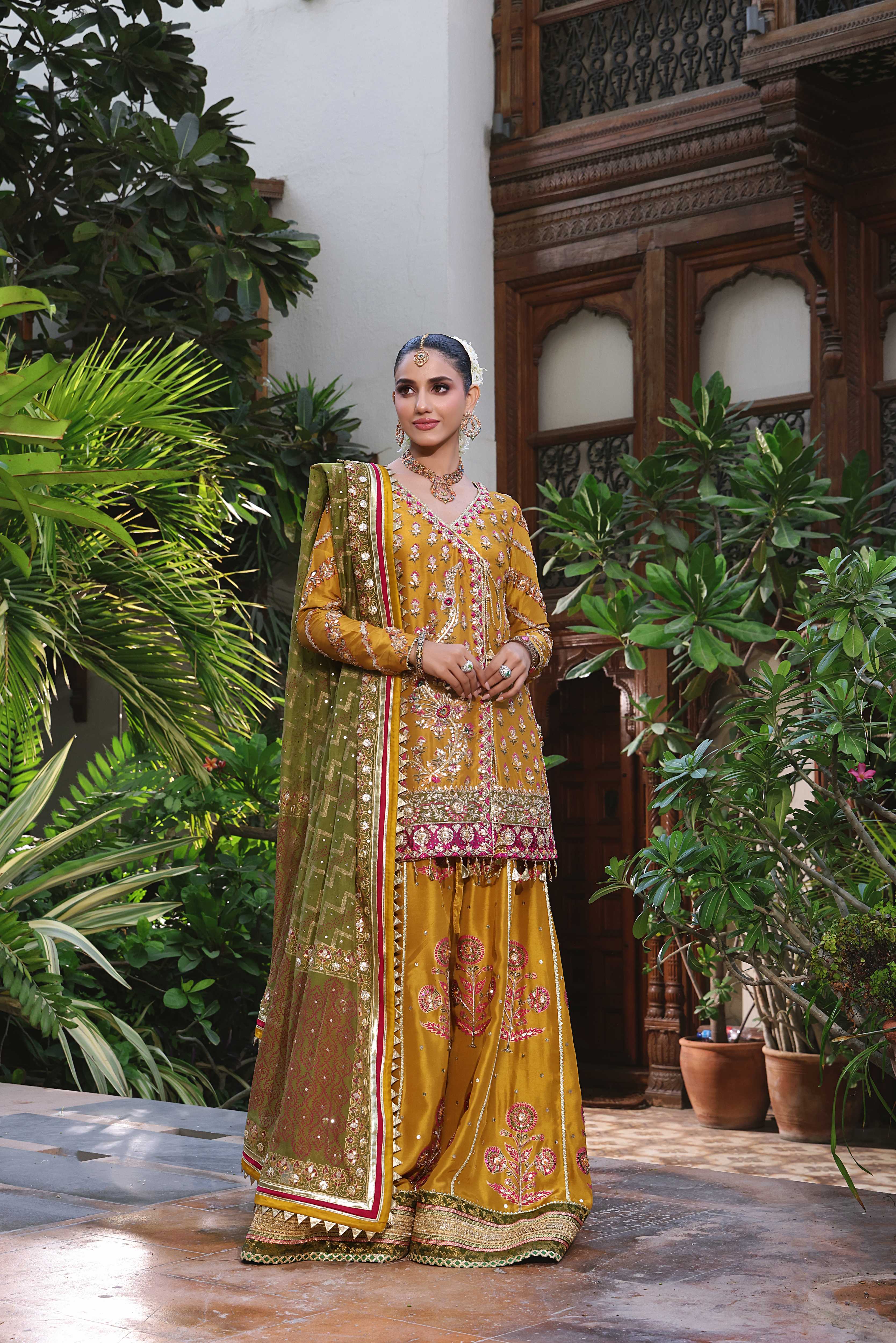 Nur e Amber Pallazo Set