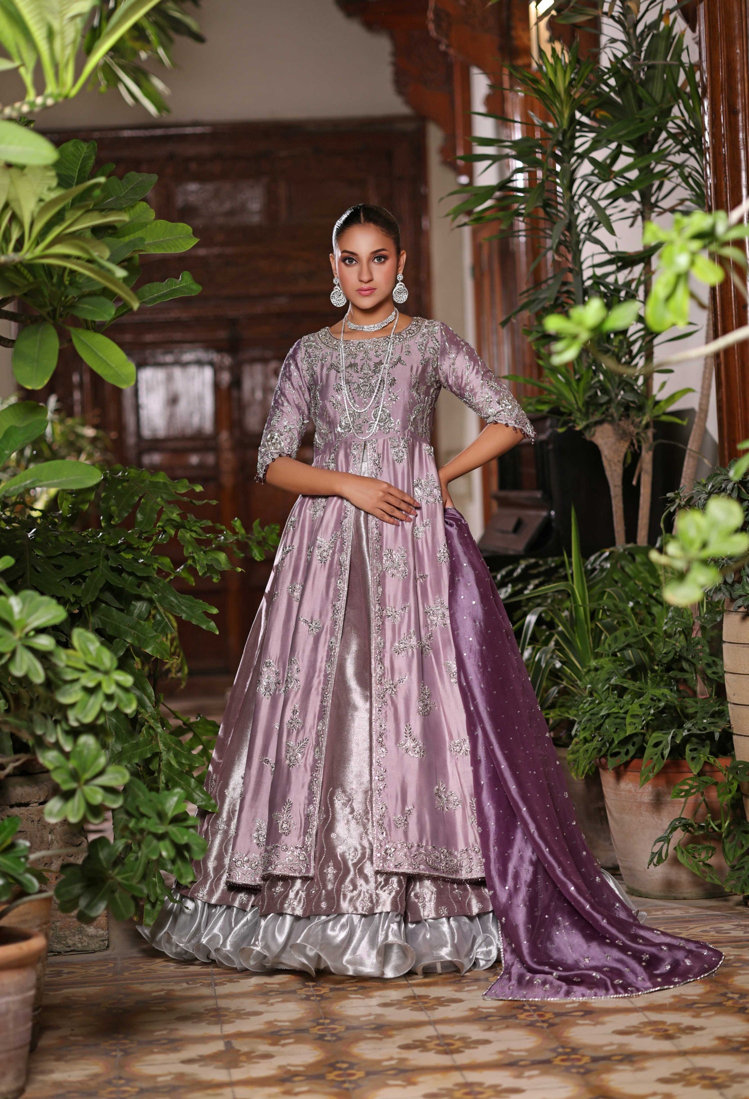 Nur-e-Lilac Lehnga JS