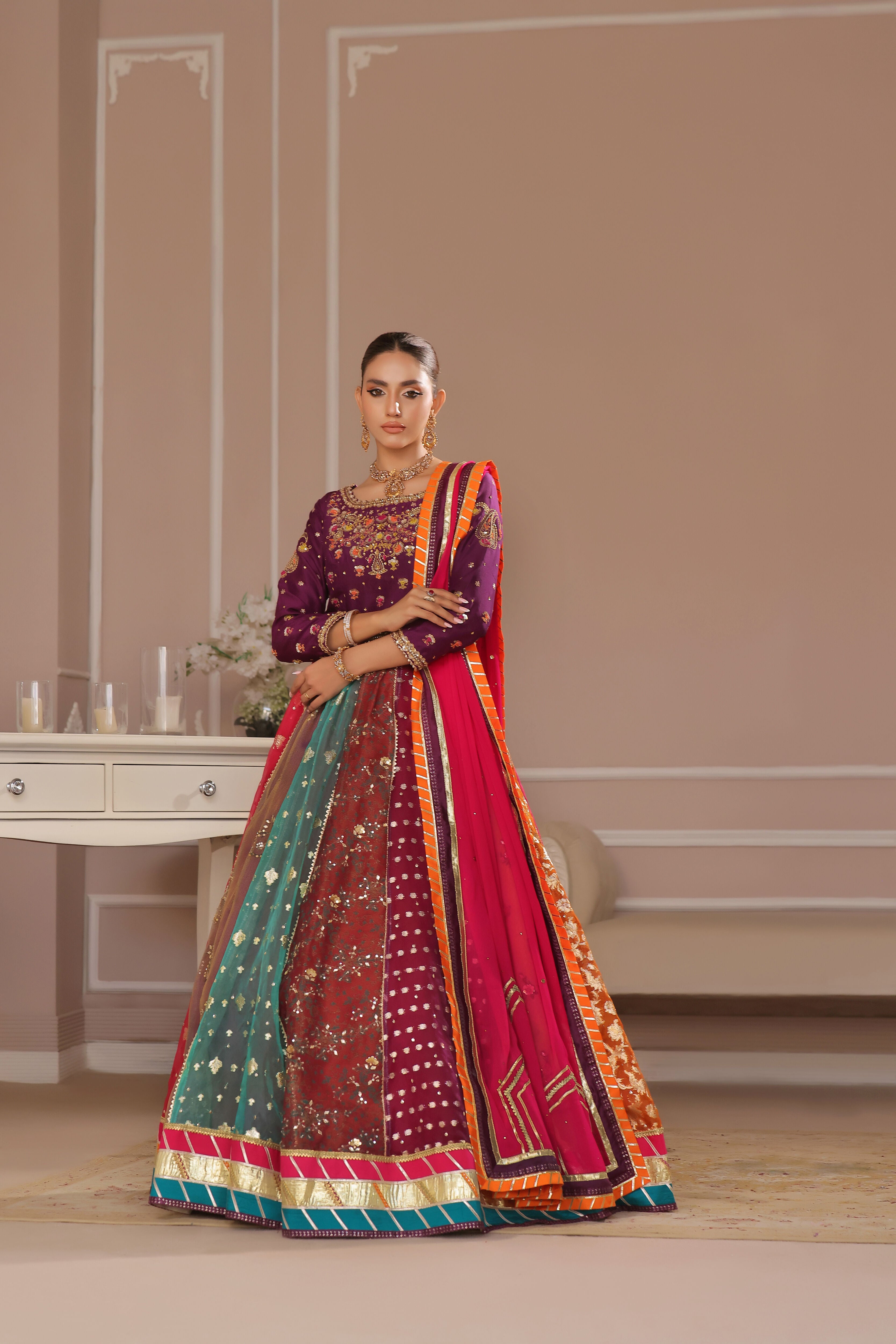 Mahnoor chatapatti Lehnga Set