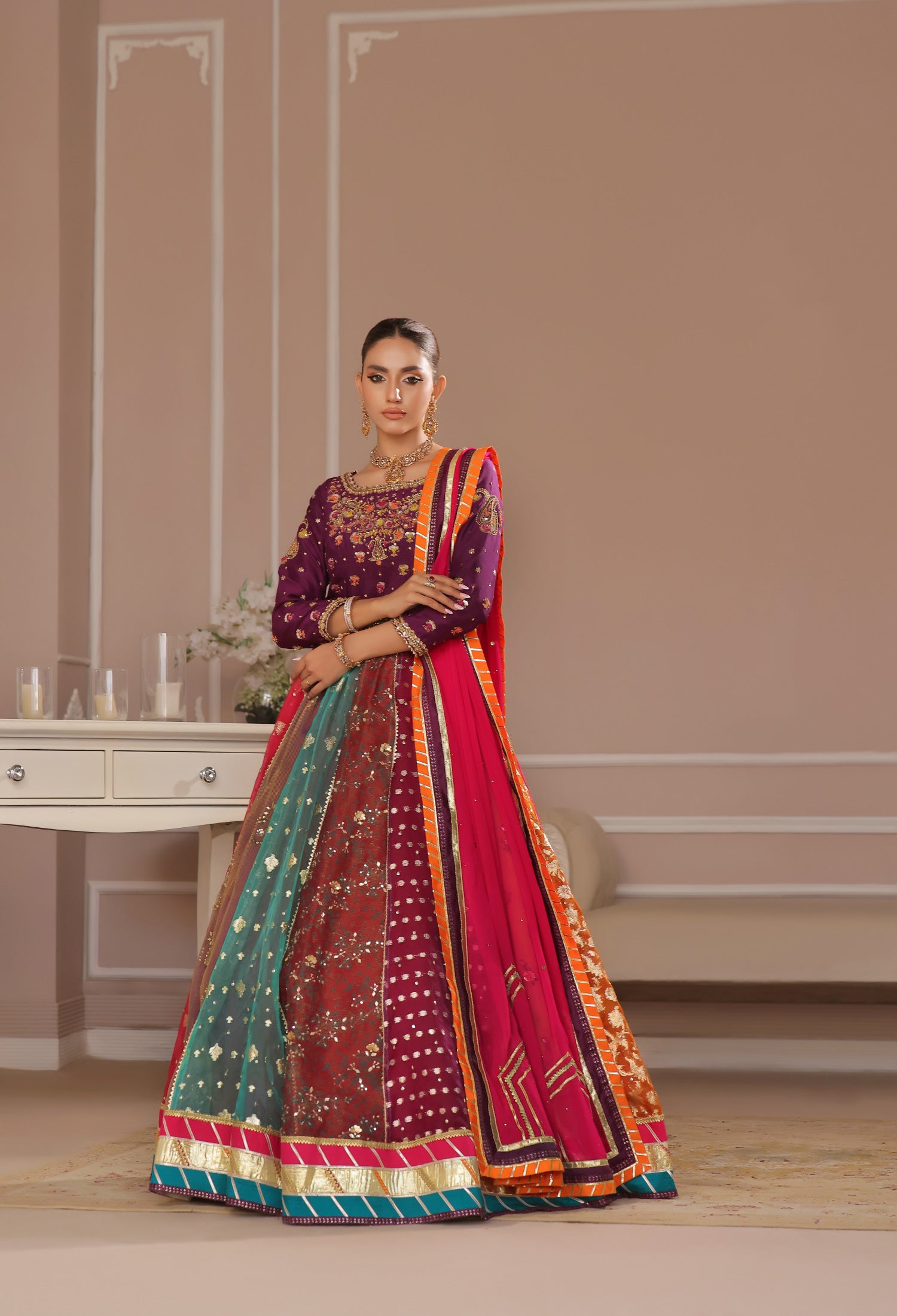 Mahnoor chatapatti Lehnga Set