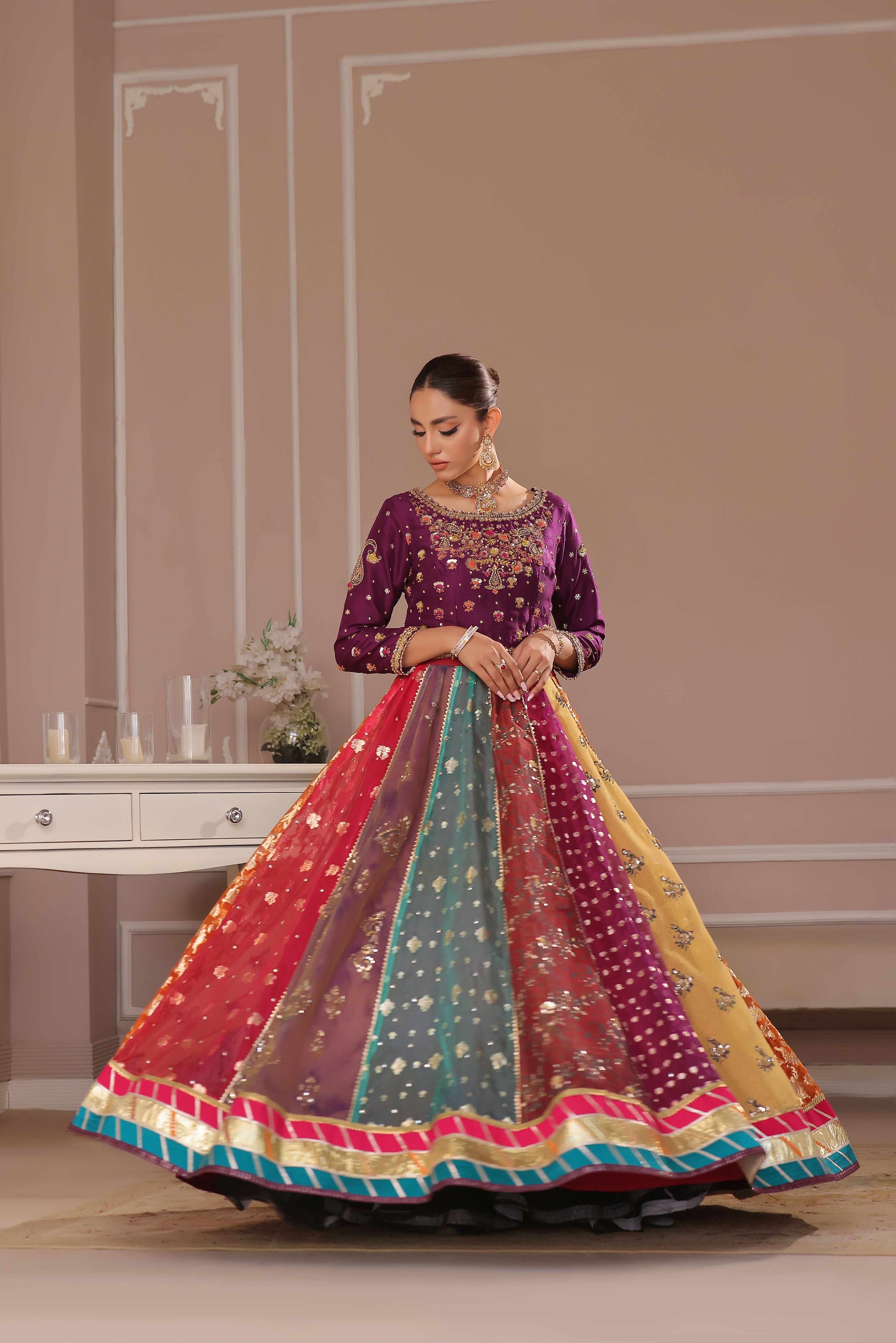 Mahnoor chatapatti Lehnga Set