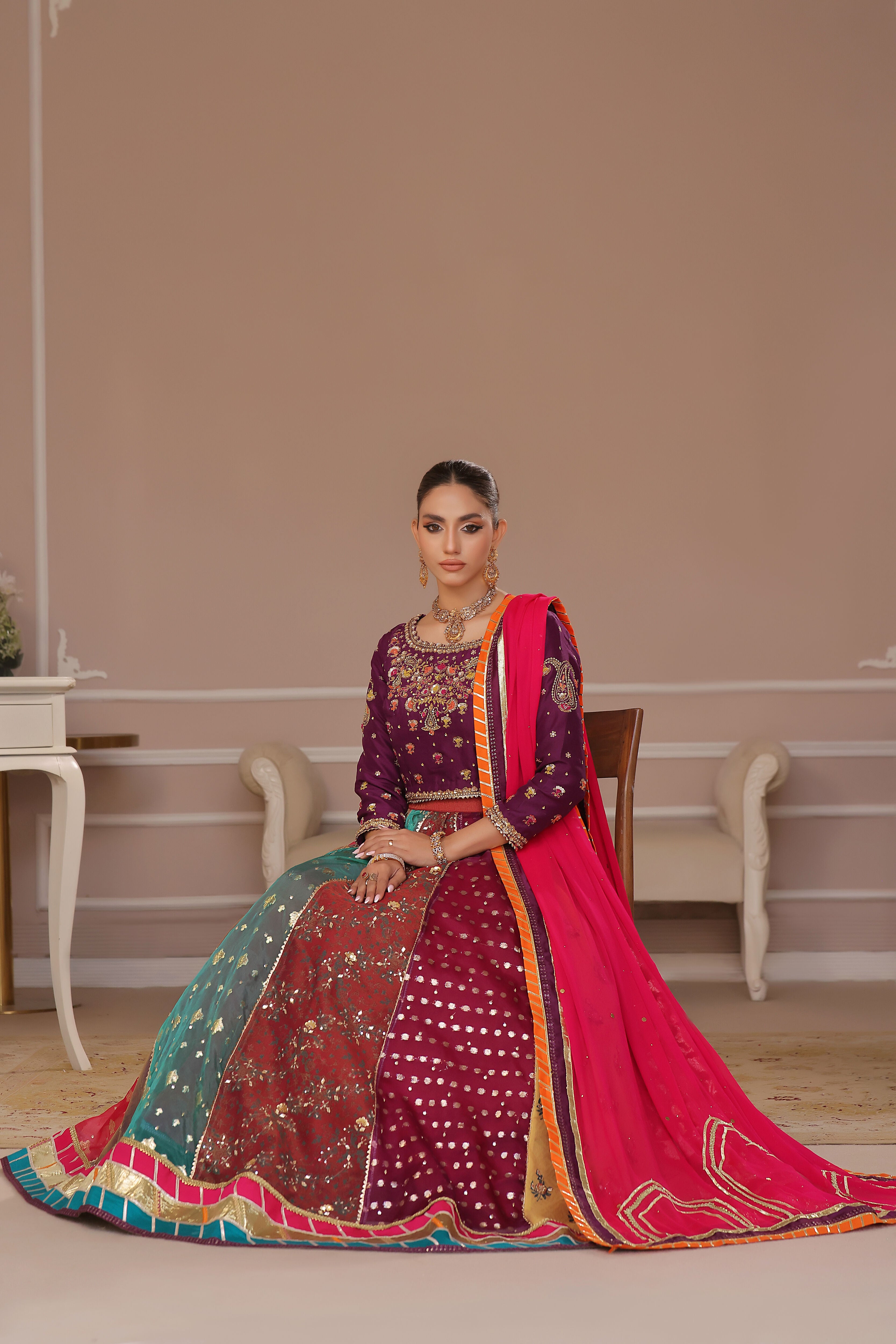 Mahnoor chatapatti Lehnga Set