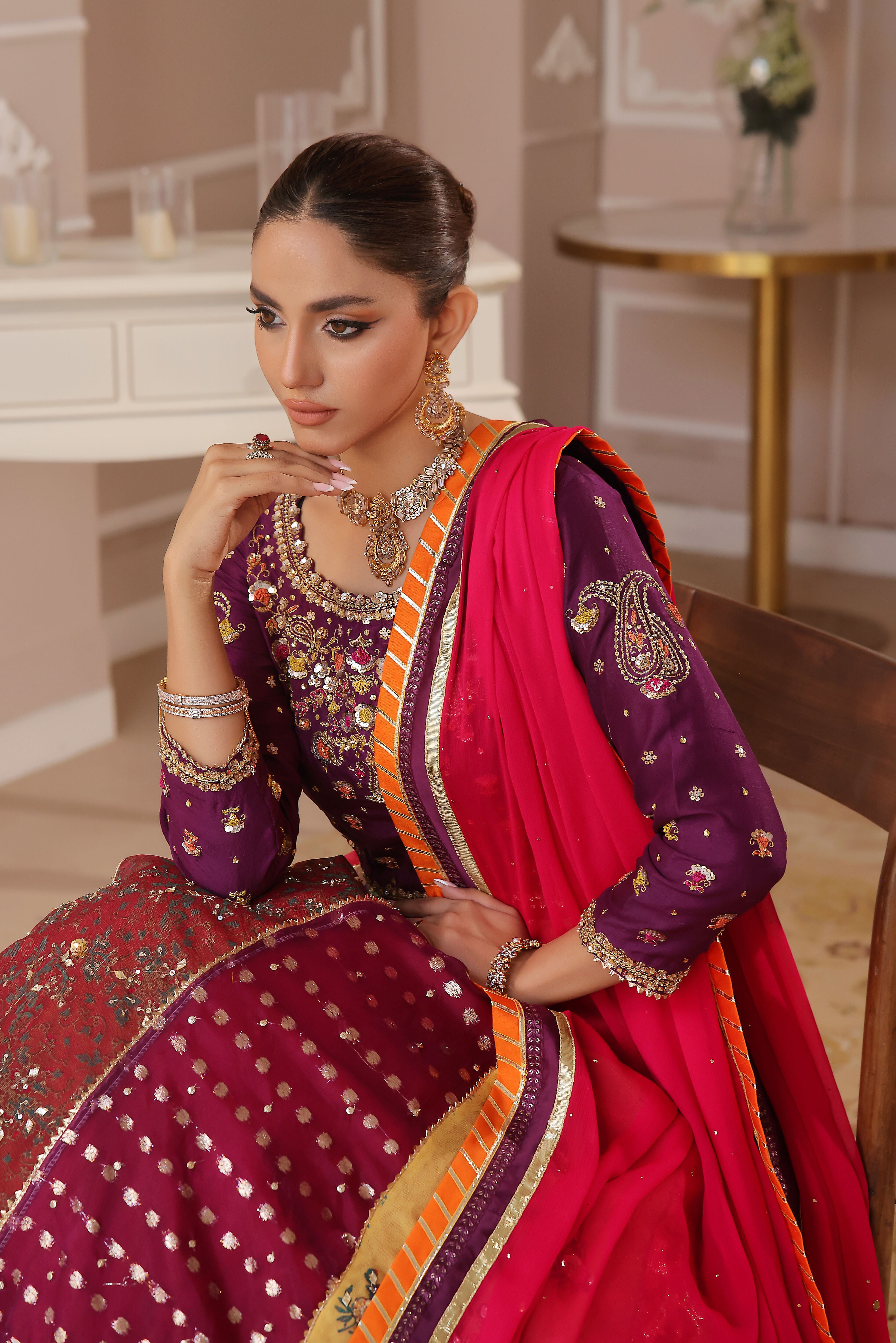 Mahnoor chatapatti Lehnga Set