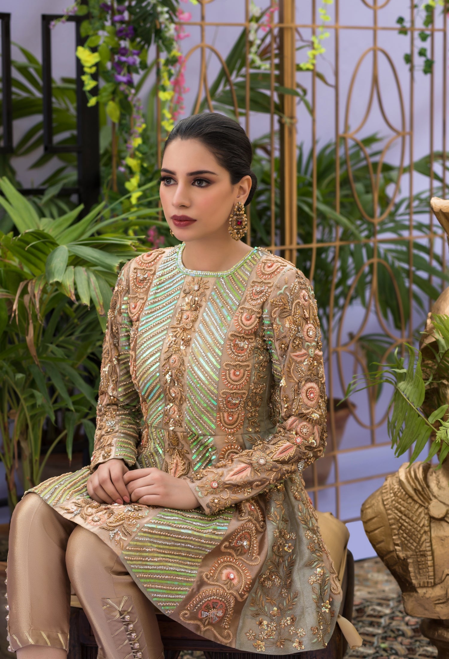 Rose and Mint Peplum