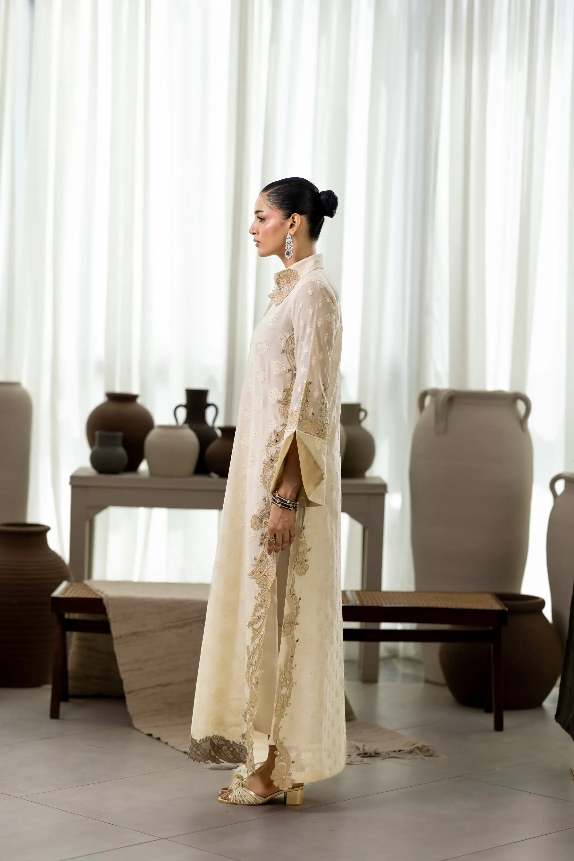 Ivory Sanam Kaftan