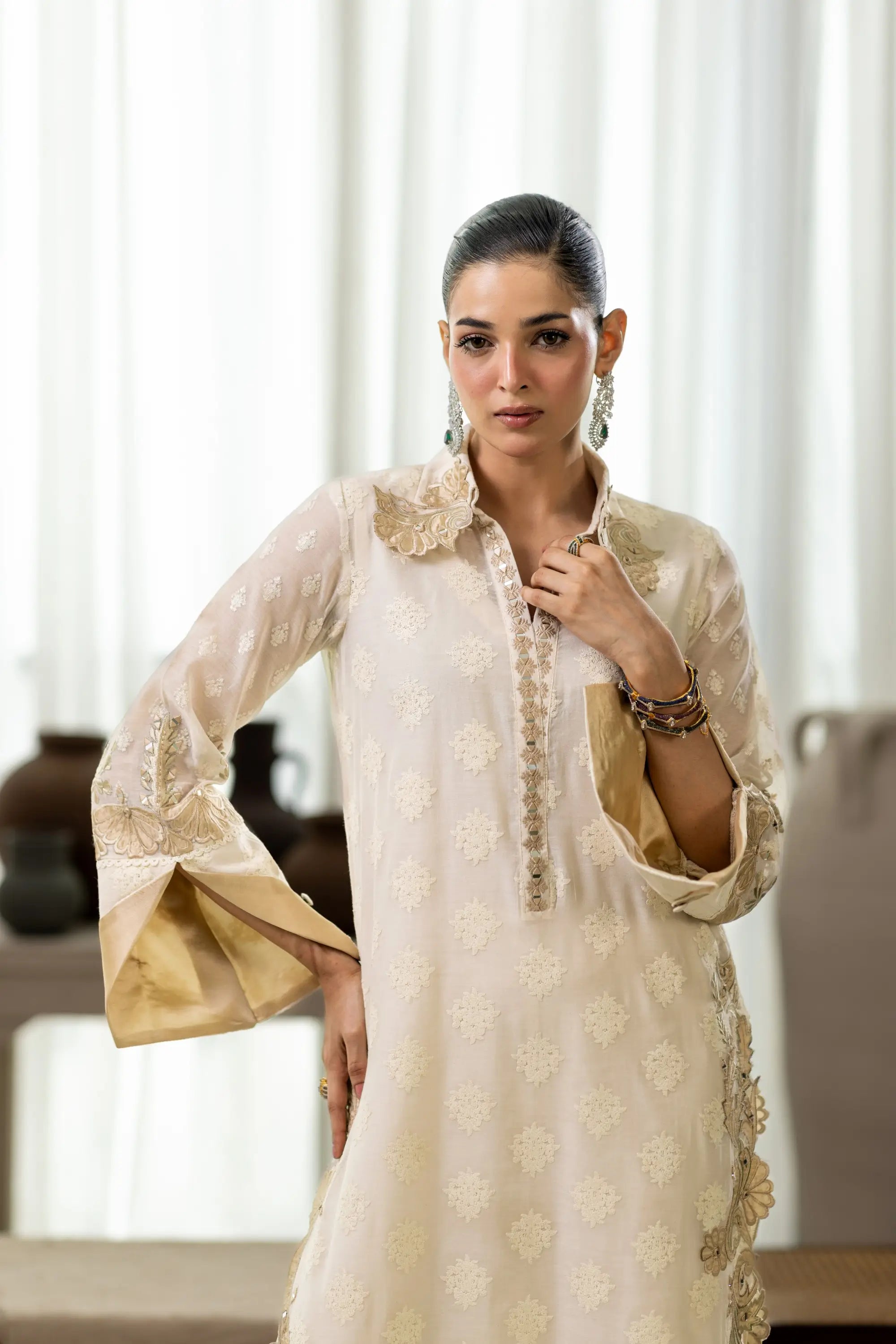 Ivory Sanam Kaftan