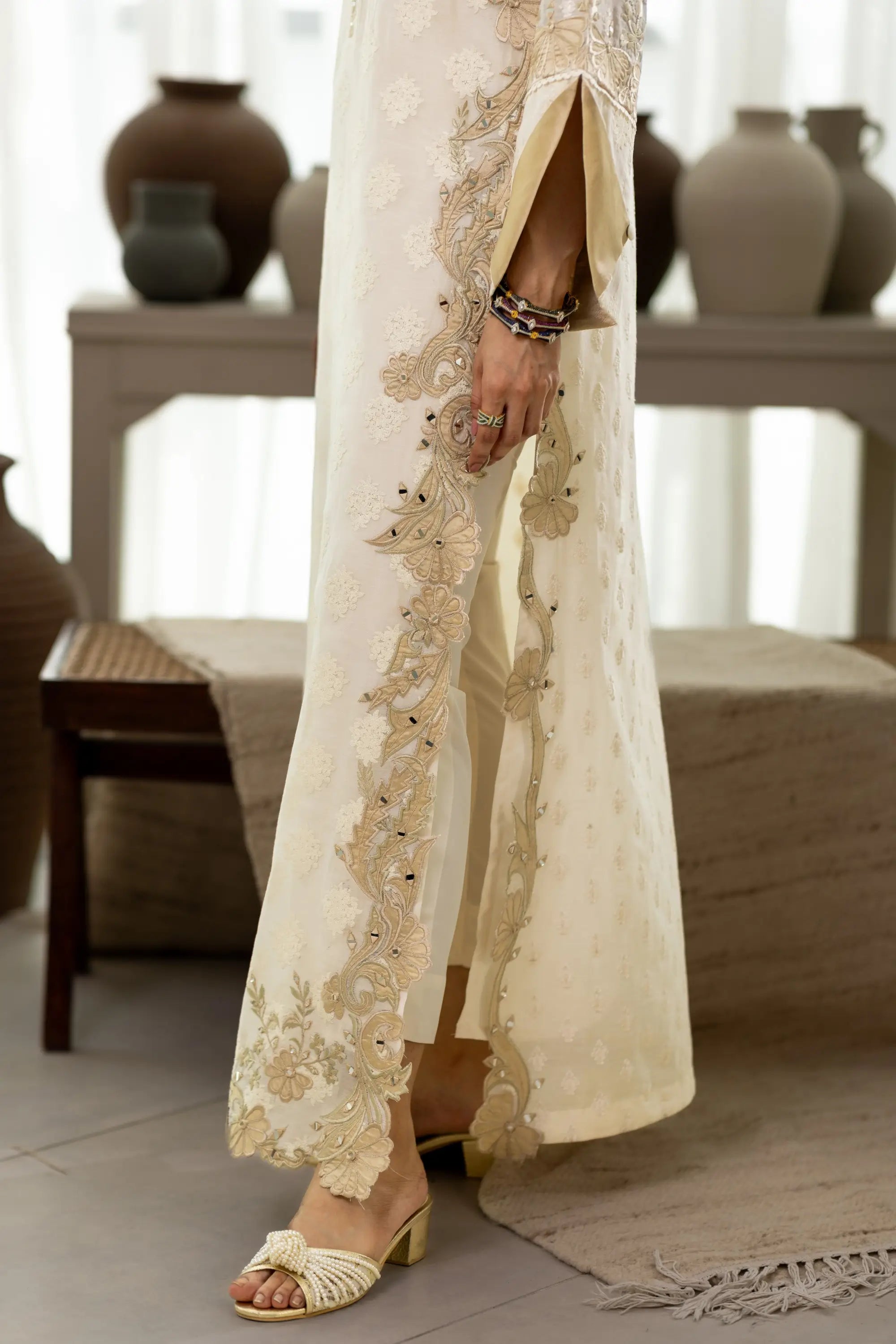 Ivory Sanam Kaftan