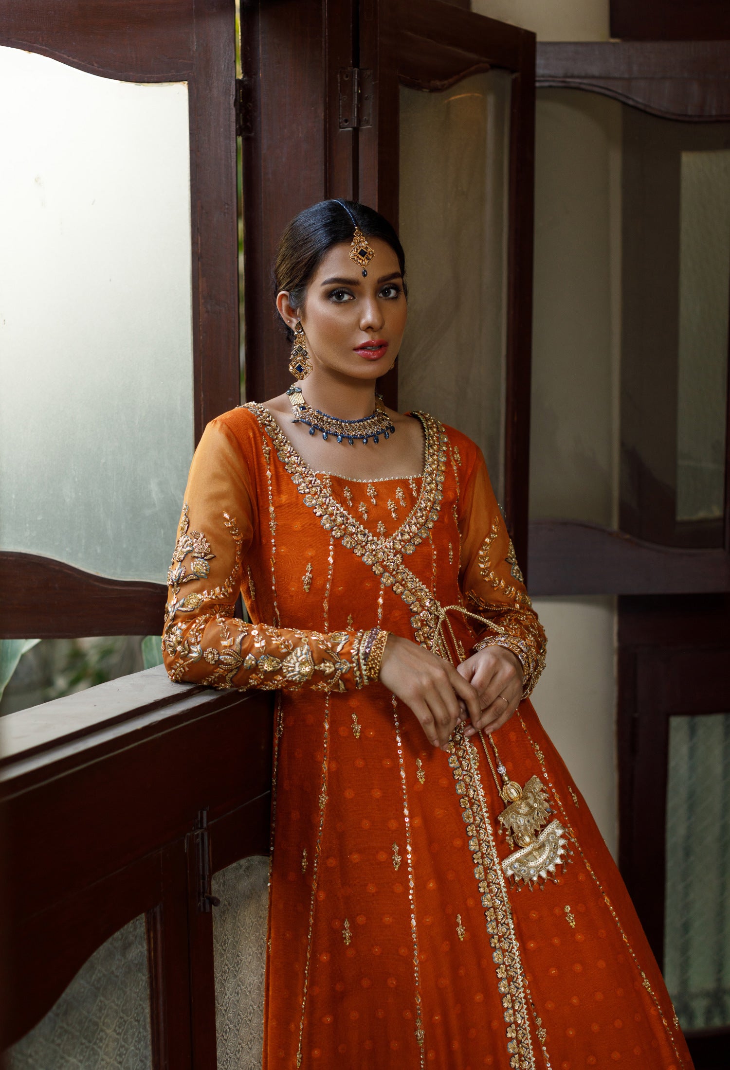 Sapphire Burnt Angarkha