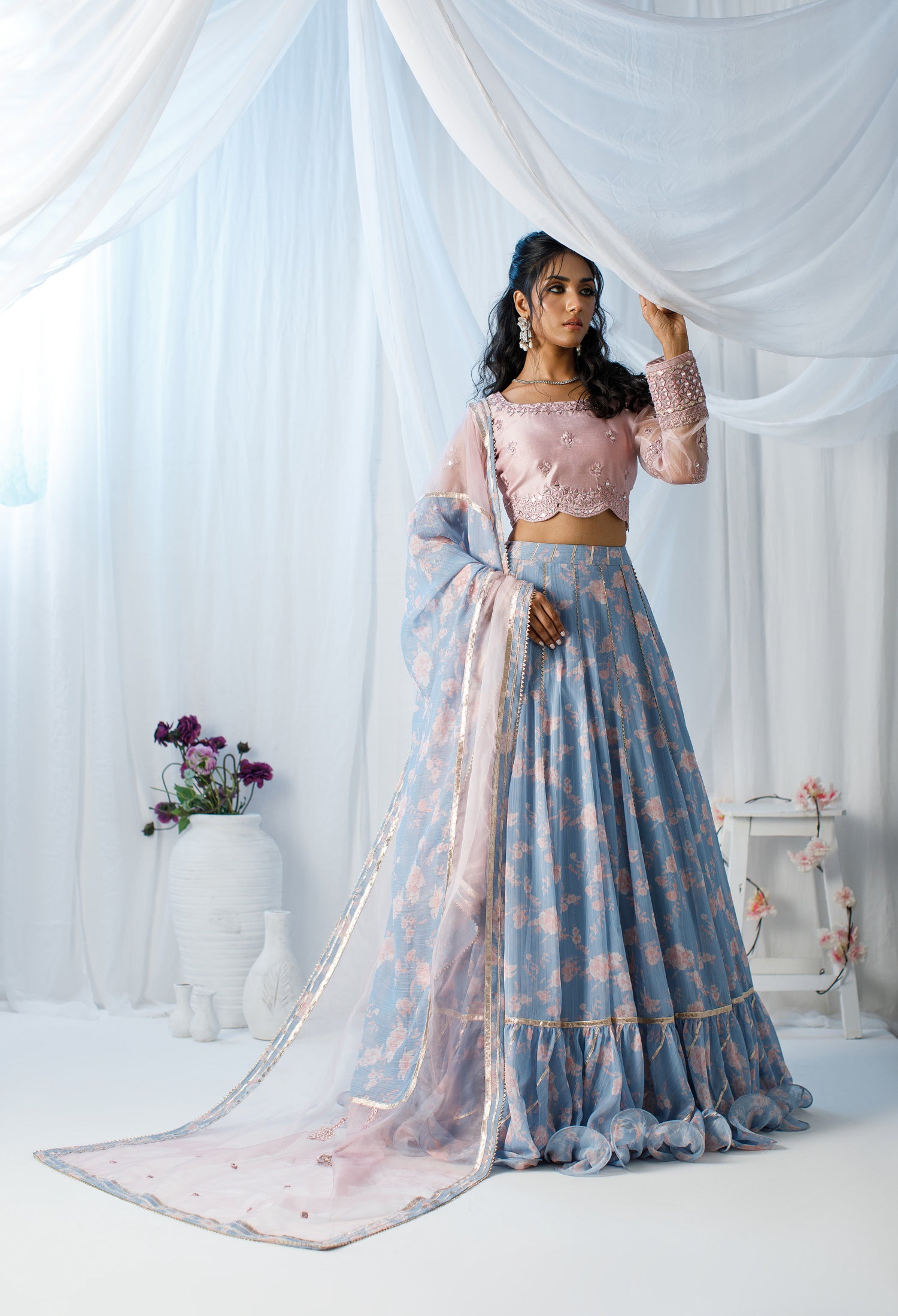 Pink Floral Printed LC