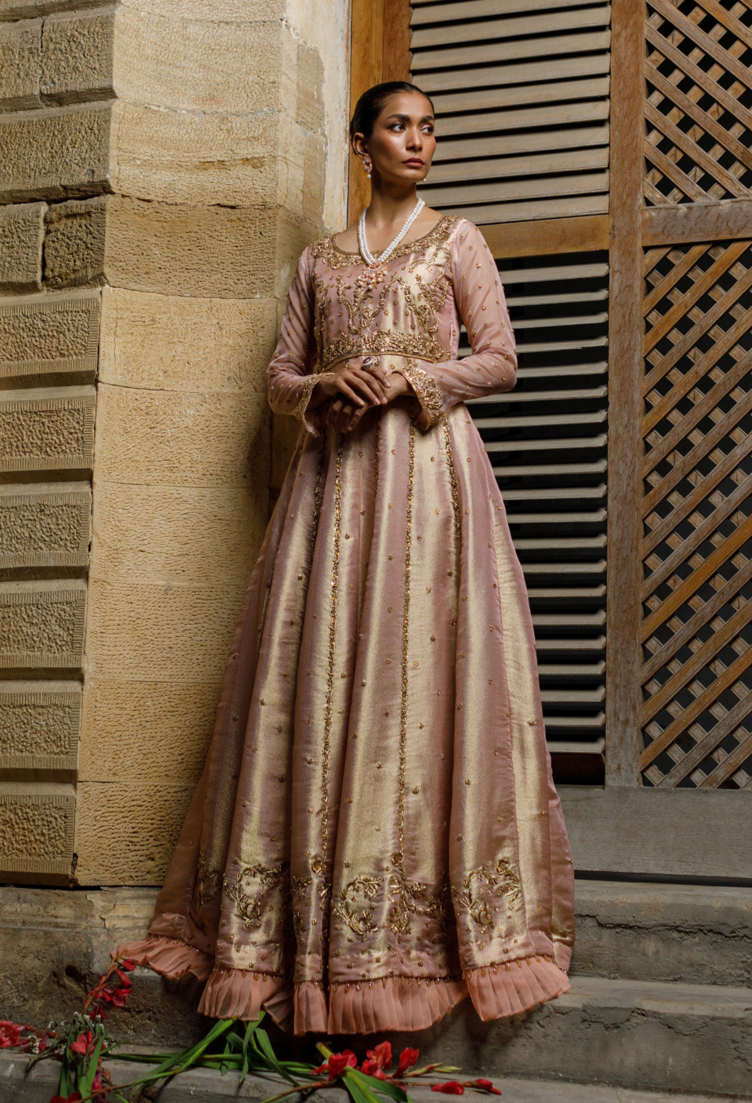 Pink Lama Long Dress