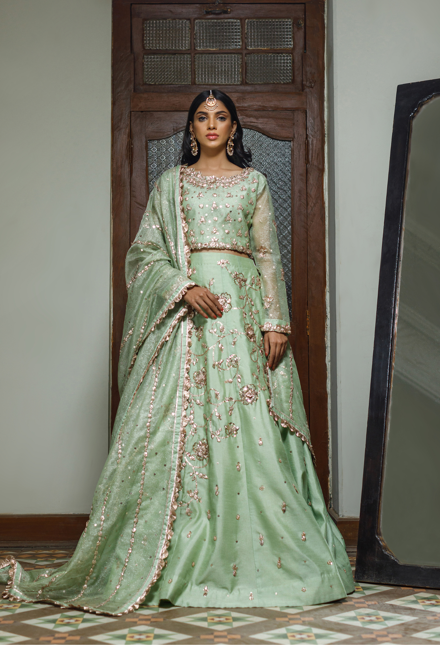 Mint Bahar Lehnga