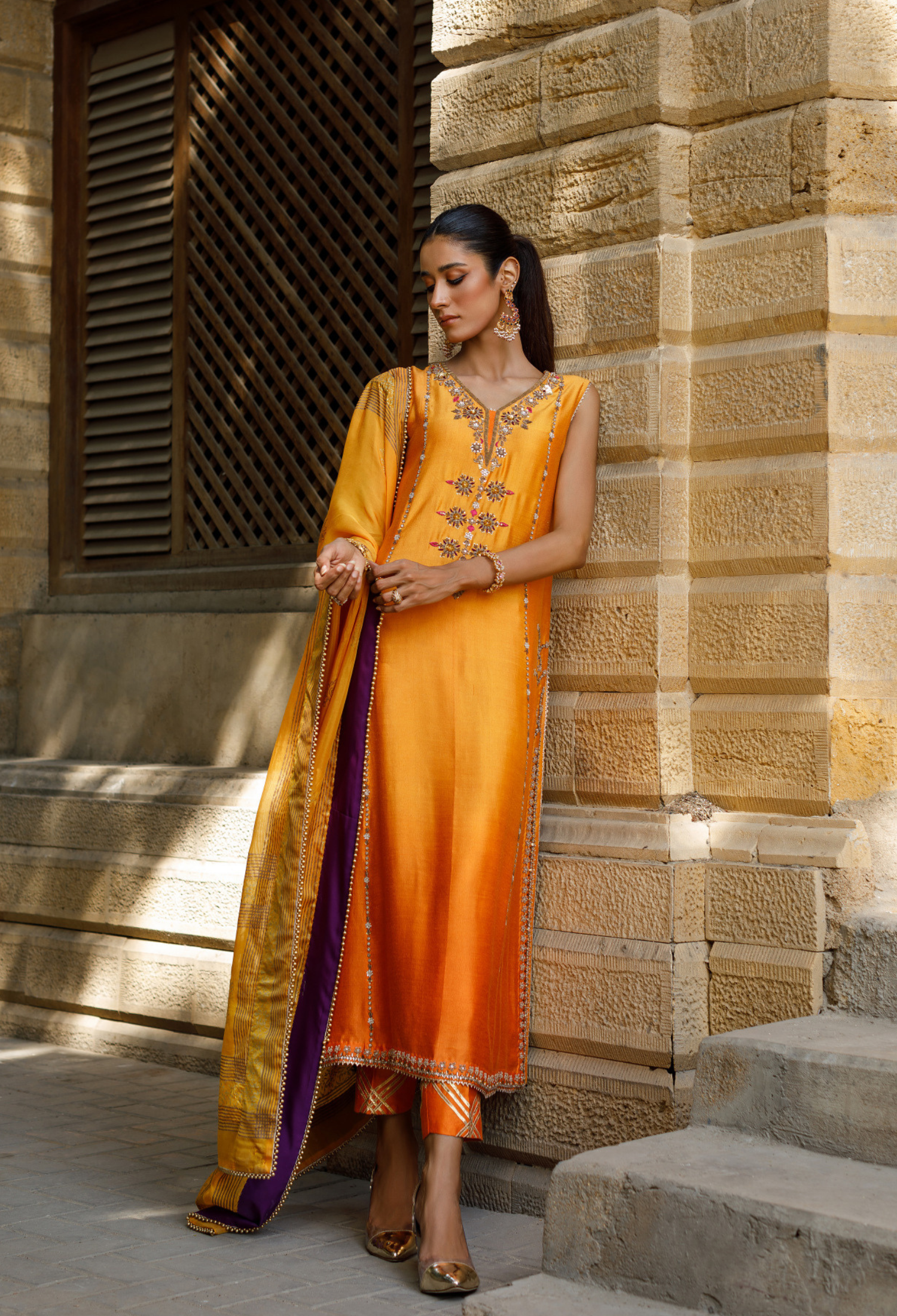 Peela Shaded Zohra Outfit