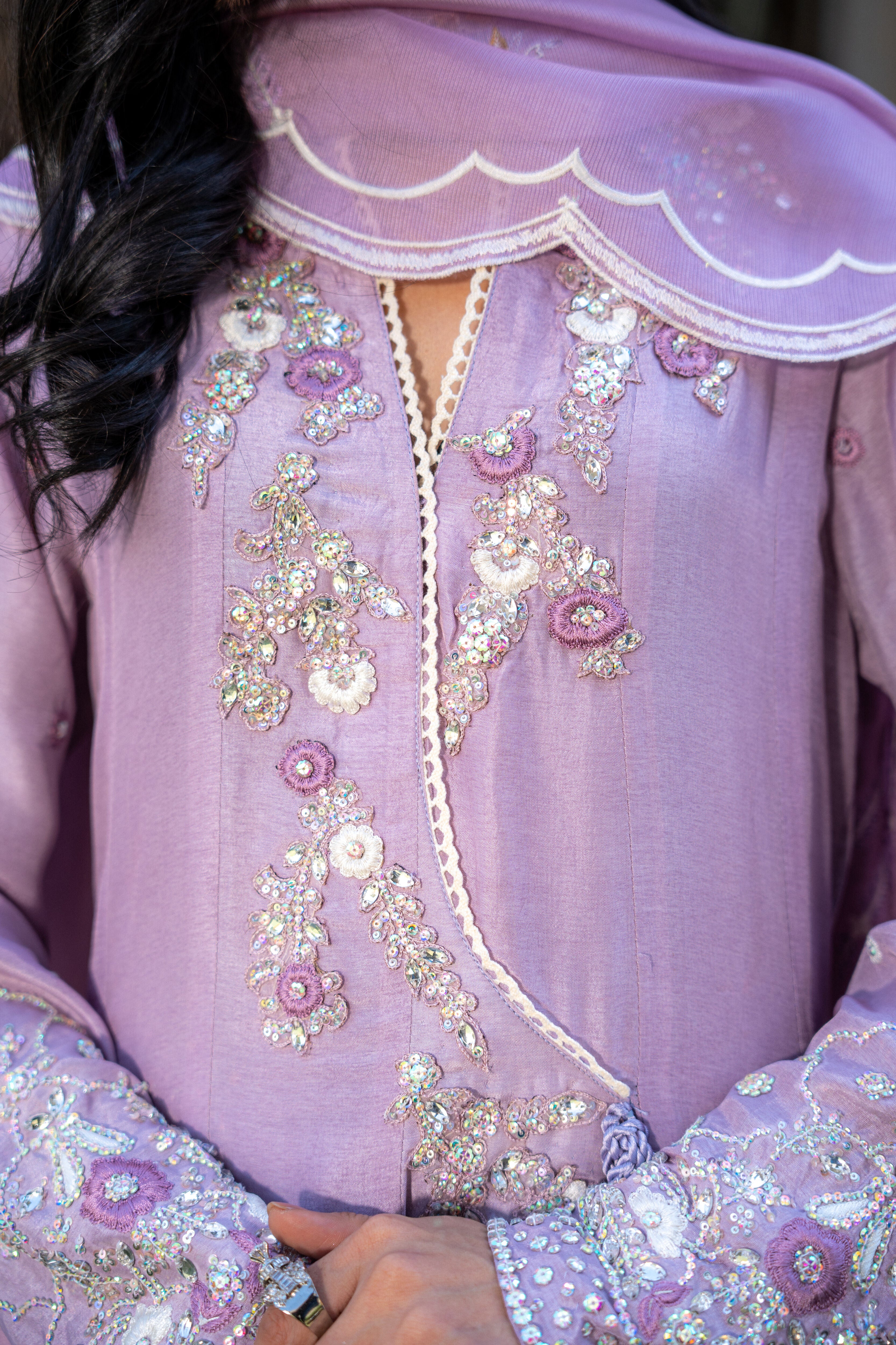 Lilac Anarkali