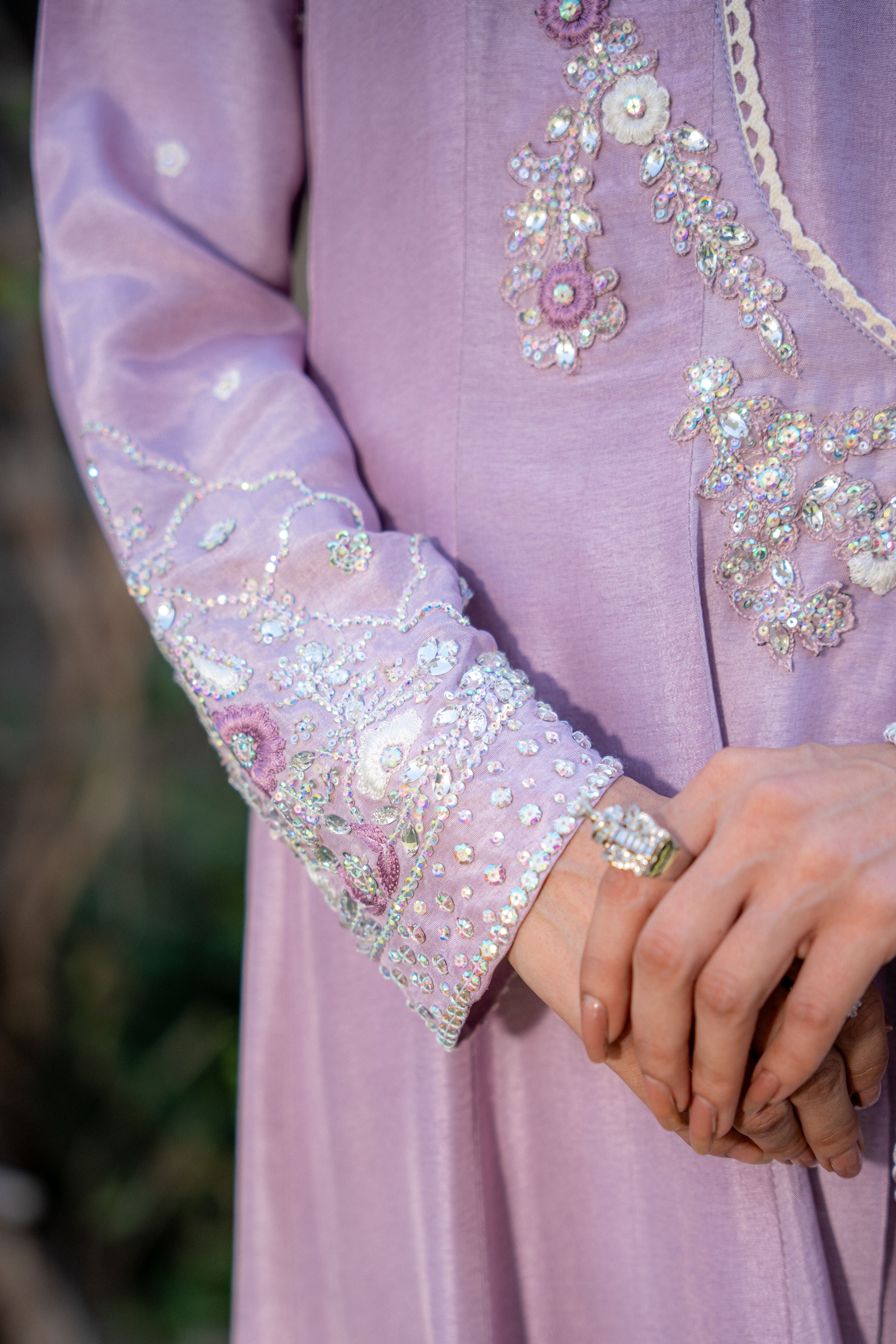 Lilac Anarkali