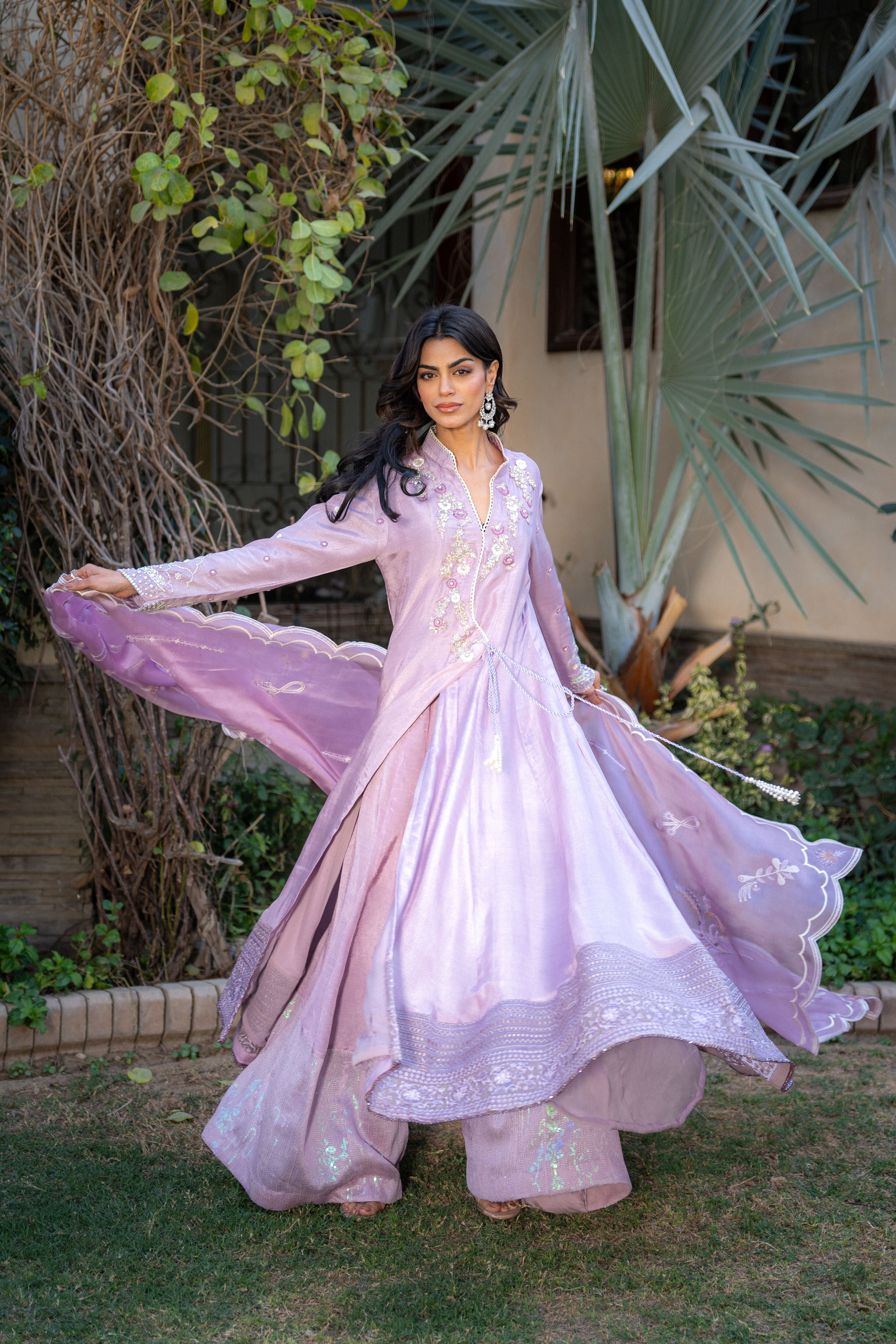 Lilac Anarkali