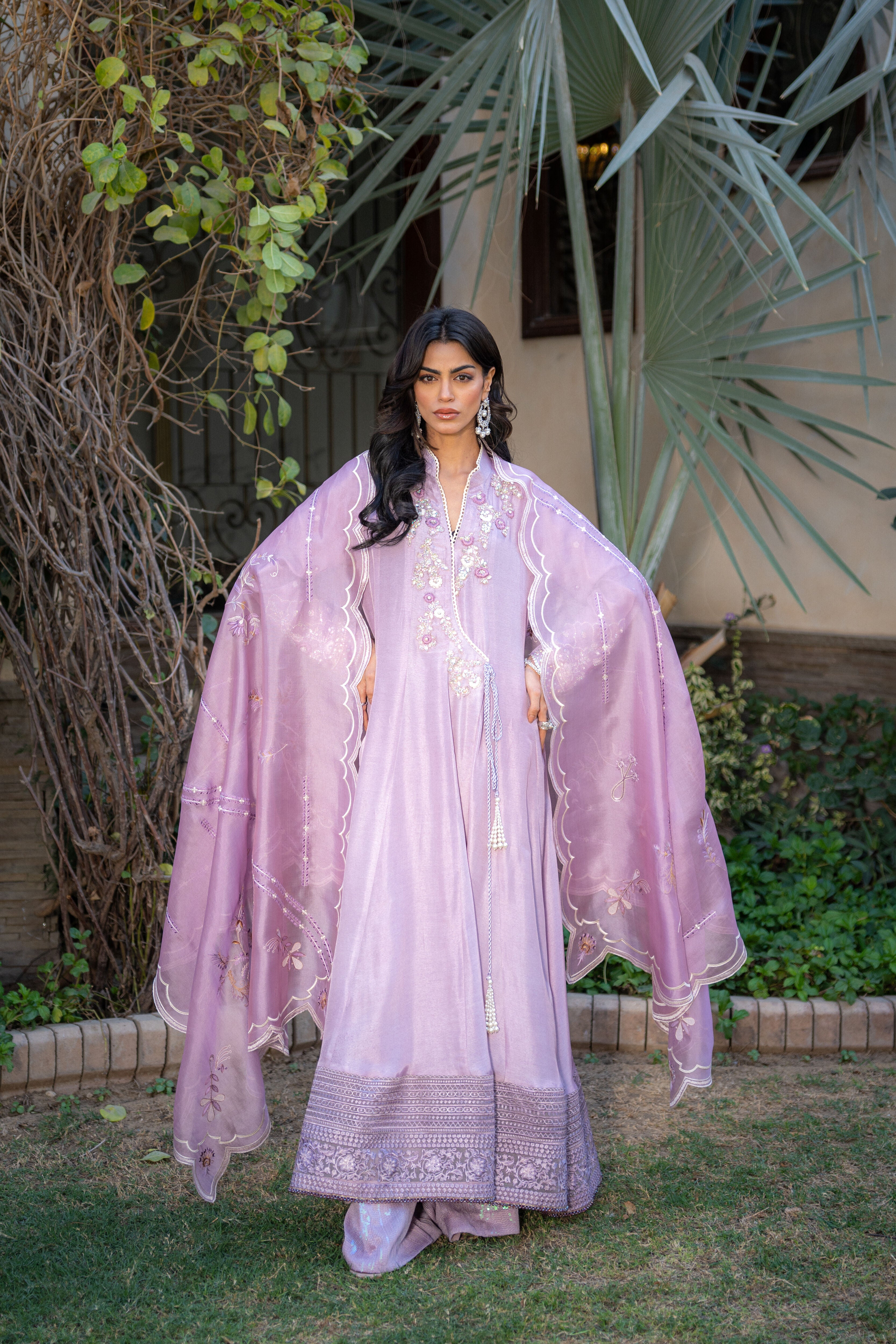 Lilac Anarkali