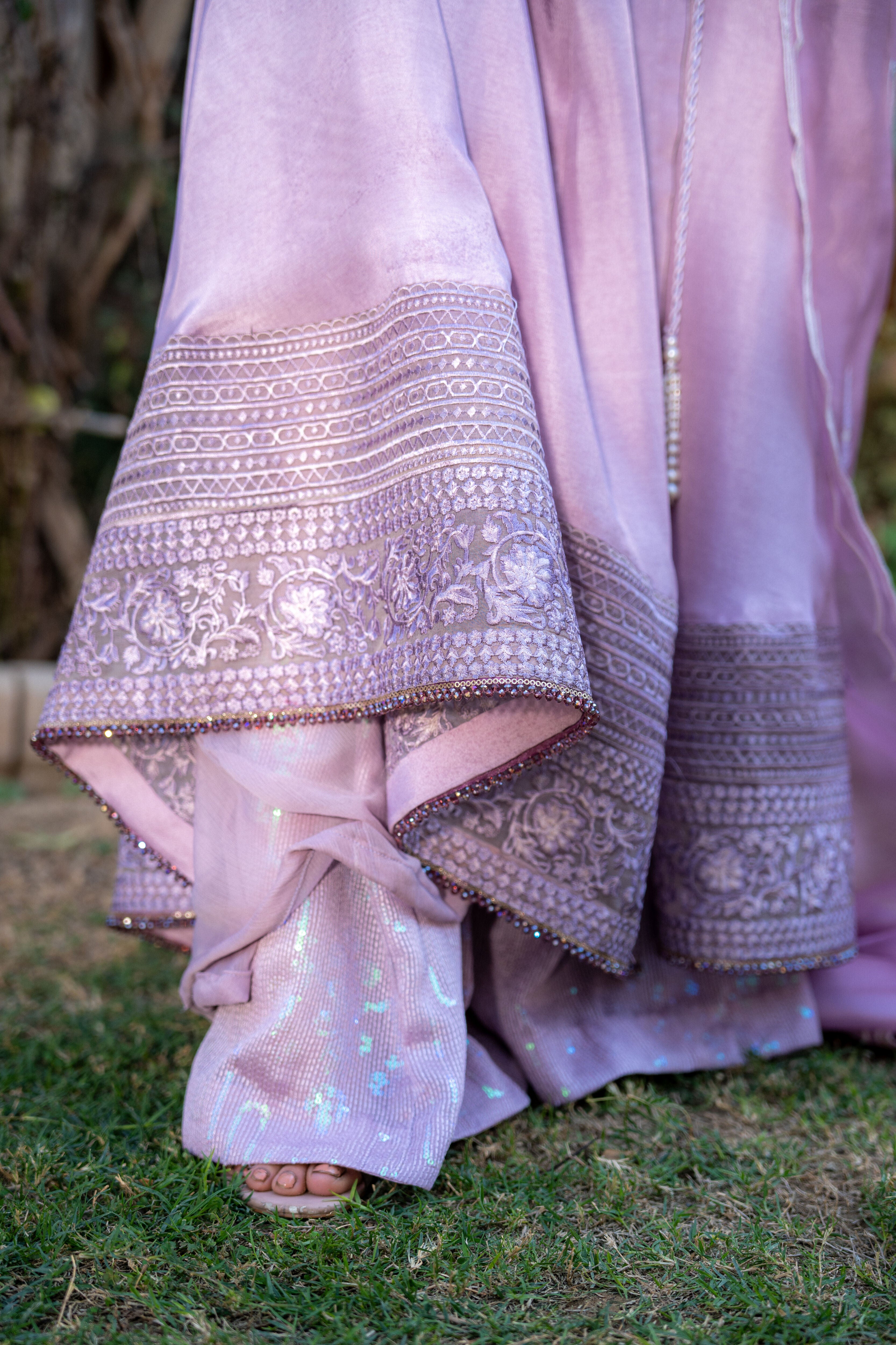 Lilac Anarkali