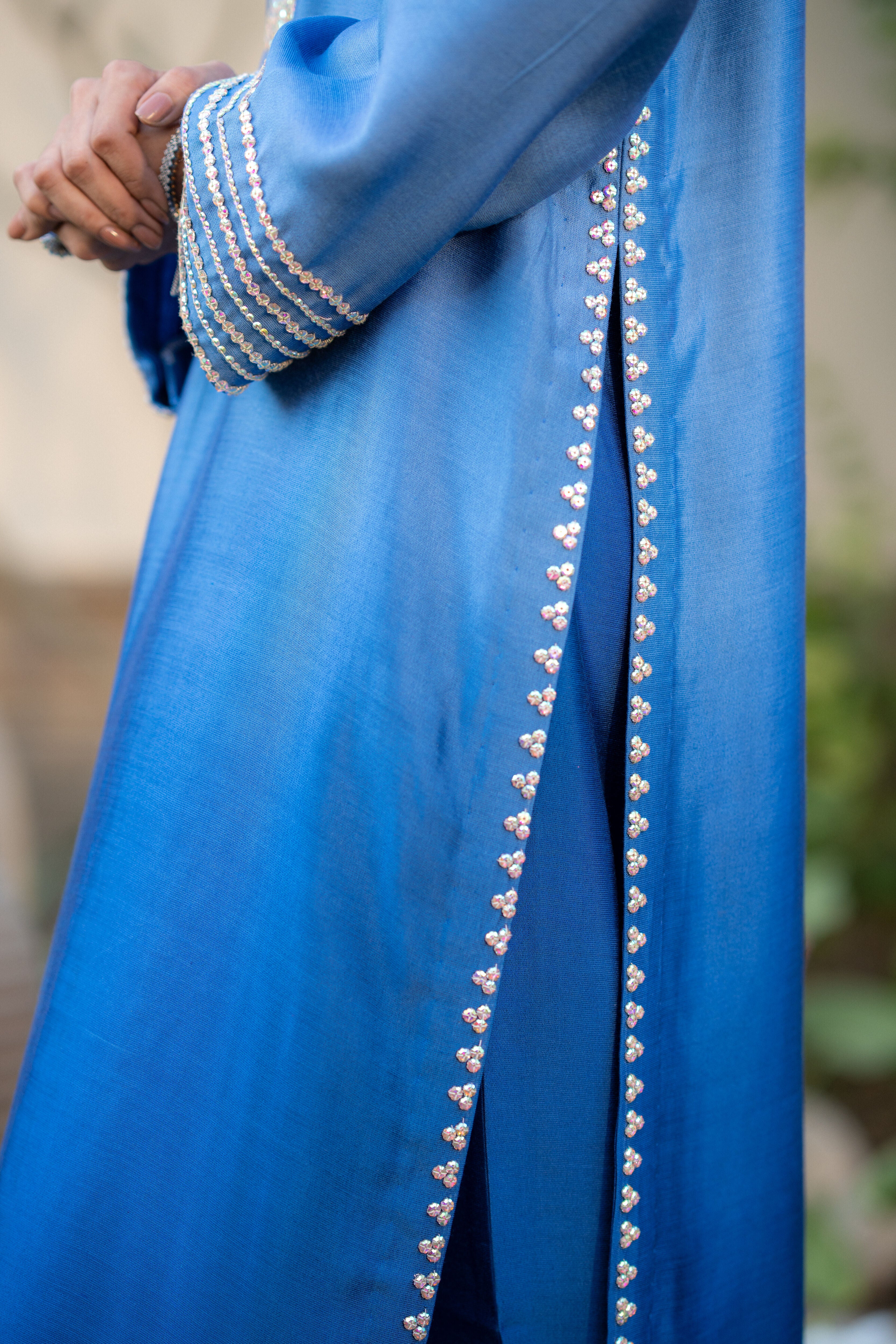 Blue Shaded Sheesha Outfit