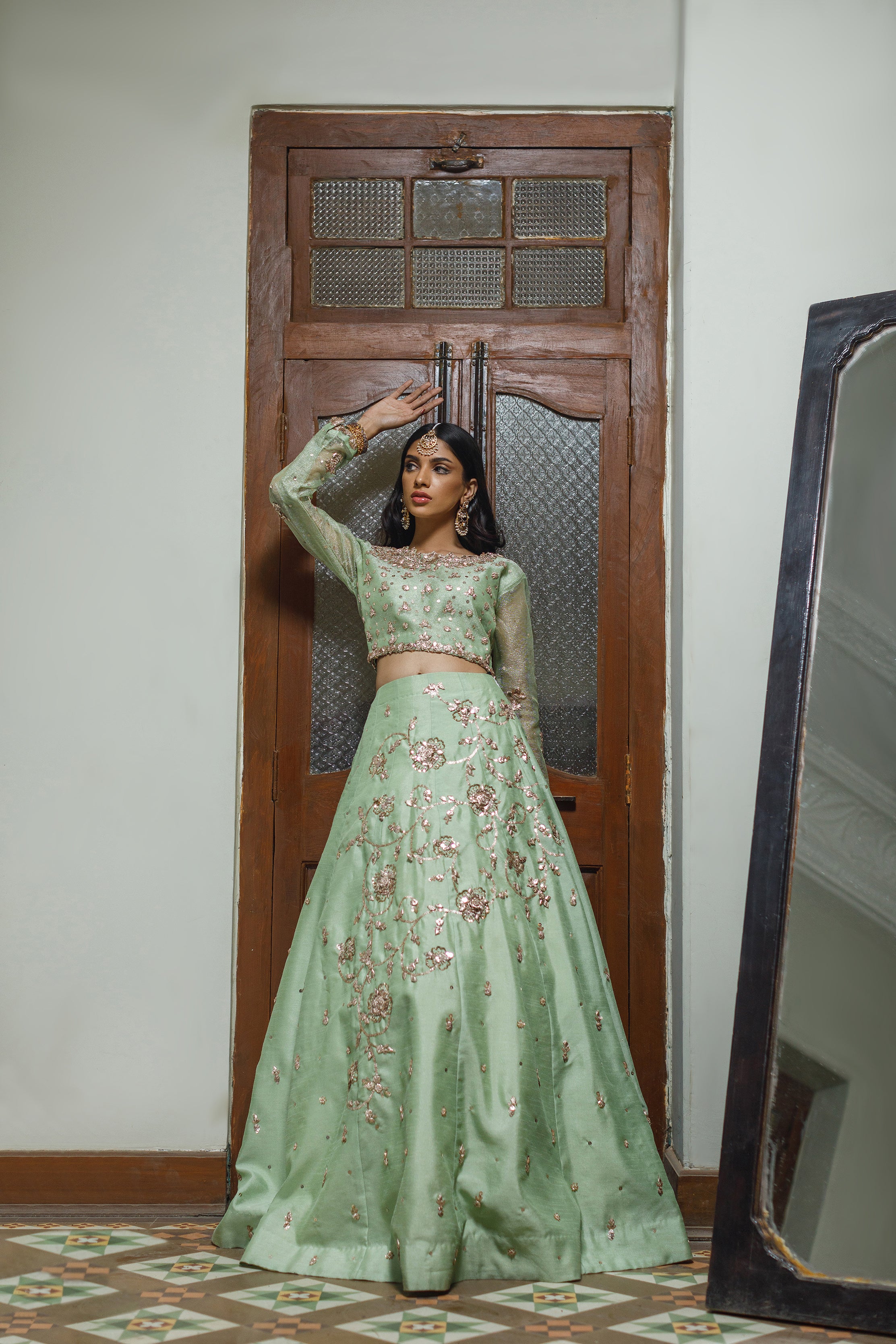 Mint Bahar Lehnga