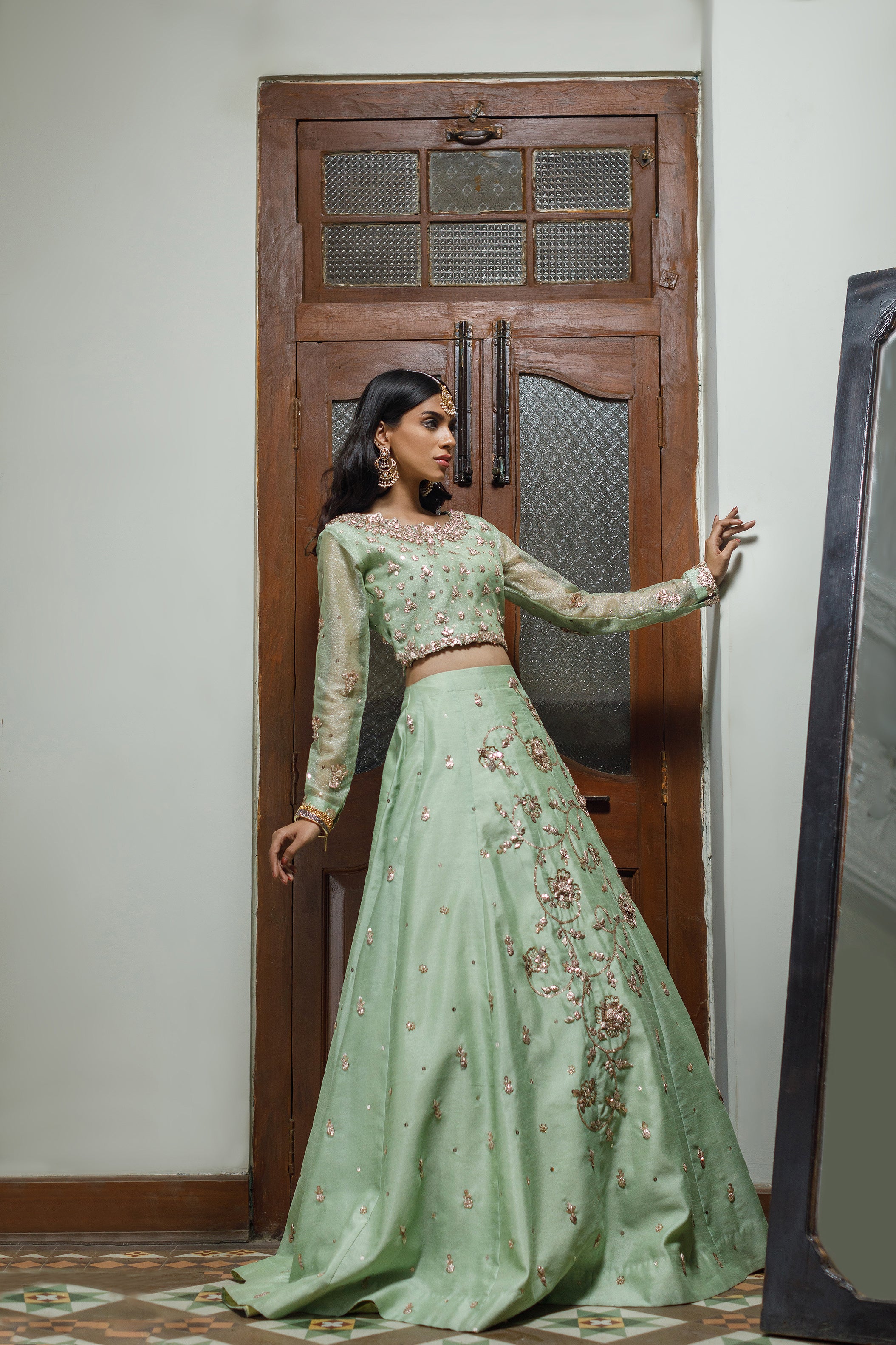 Mint Bahar Lehnga