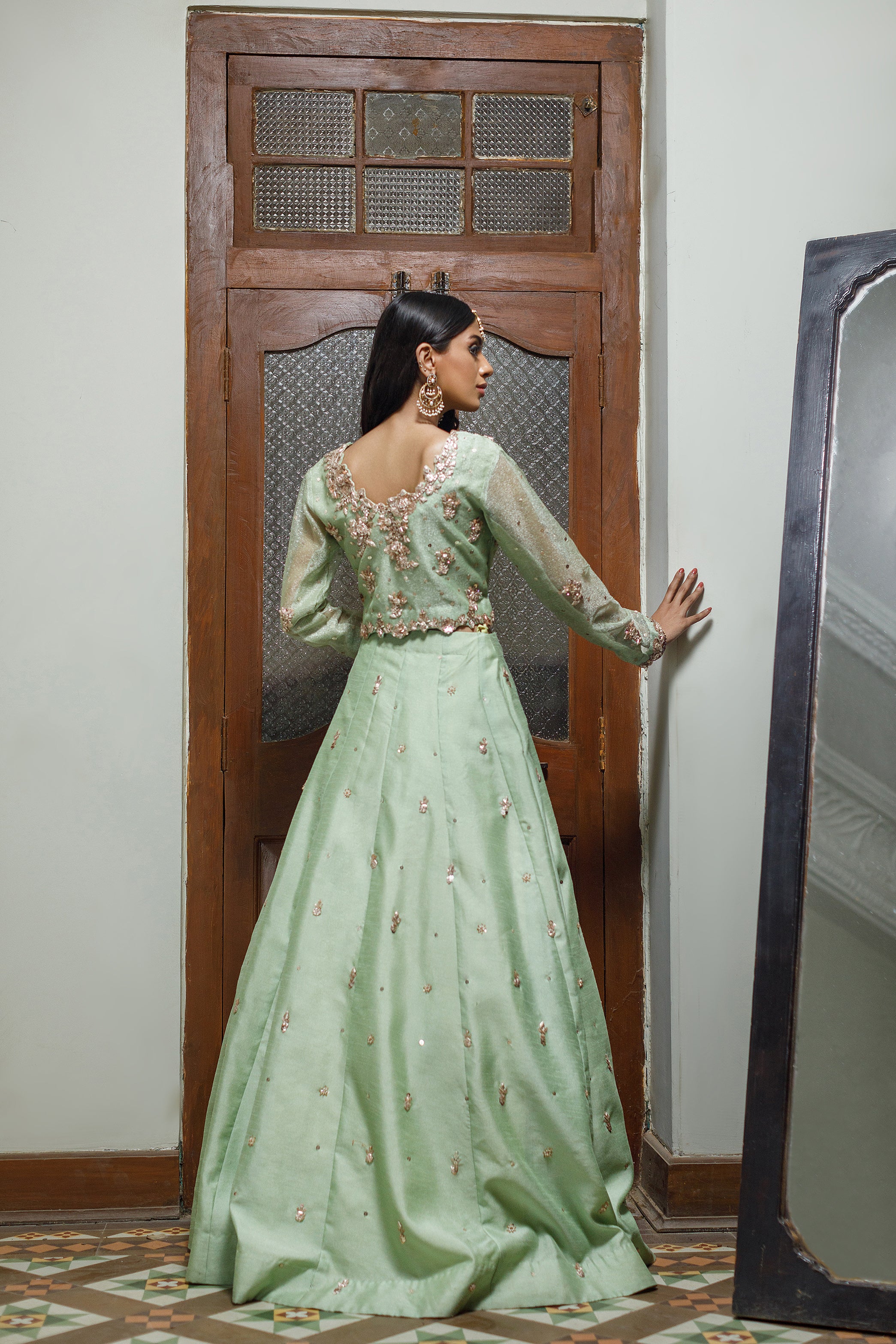 Mint Bahar Lehnga